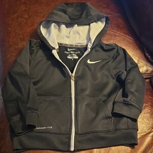 Size 7 Nike Thermafit Black Fullzip Hoodie